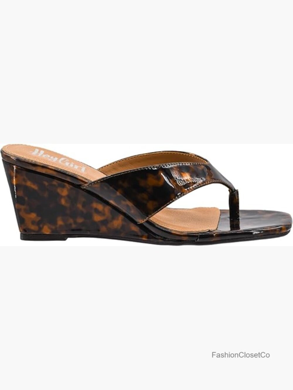 Heeled Thong Sandal with 2.5-Inch Block Heel - Lightly Padded Insole
